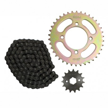 Engrane 38X15 Cadena 428X108L Set Italika 125Z (16-19) Roda